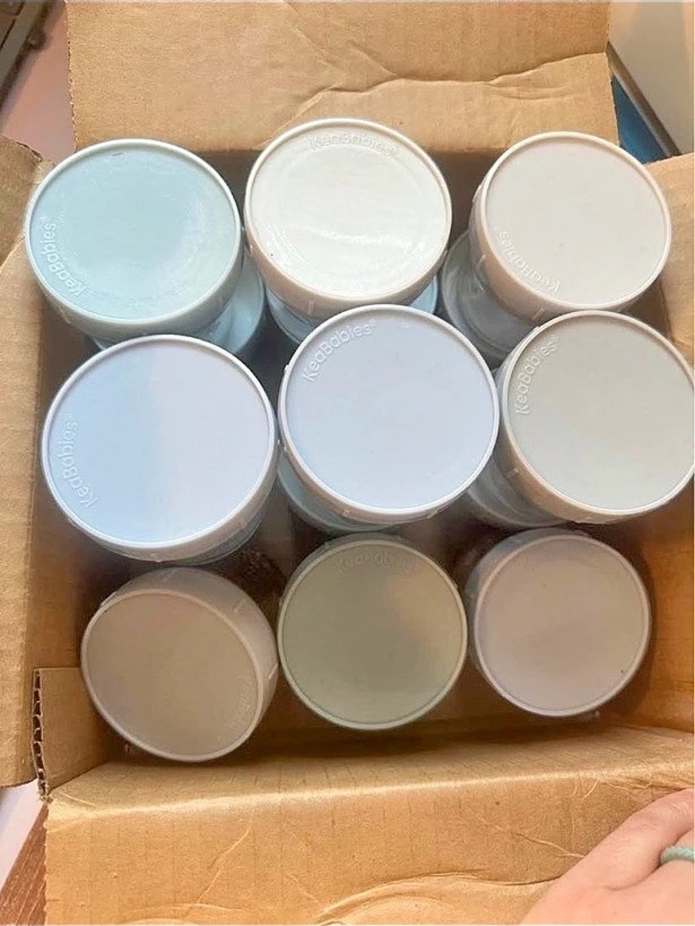 KeaBabies Prep Glass Baby Food Jars Food Storage Set- 15 piece